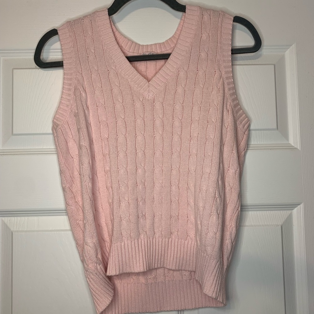 Pink Sweater Vest
